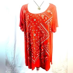 Madison & Berkeley Short Sleeve T-Shirt Orange 2x